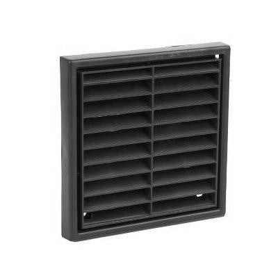 Manrose 1152BLK 4'' Fixed Grille Black