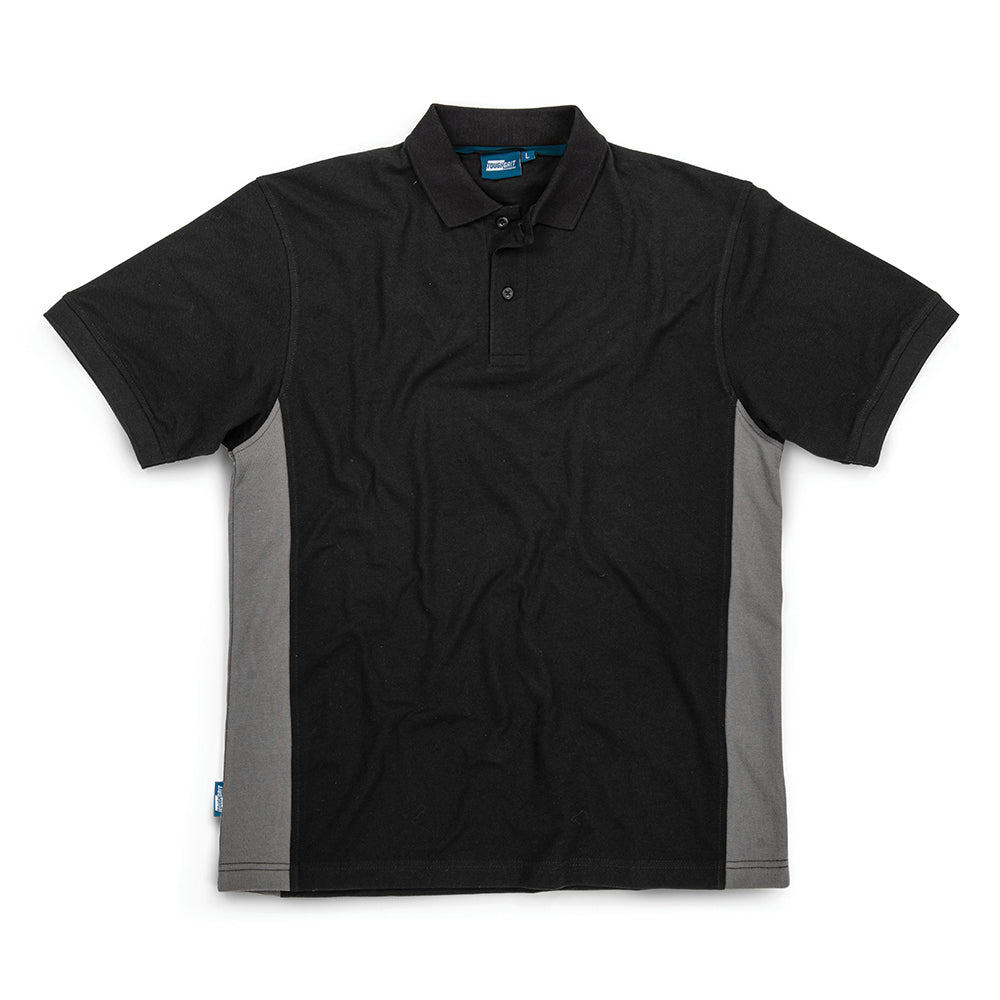 Tough Grit 937198 2-Tone Polo Black / Charcoal Size XS