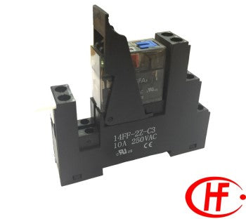 Switchtec 1RMTFL-110A Hongfa 16A SP Relay Interface Module With Lockable Test Button & LED 110V AC