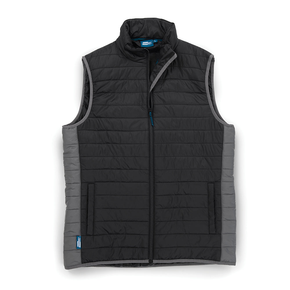 Tough Grit 822976 2-Tone Body Warmer Black / Charcoal Size M