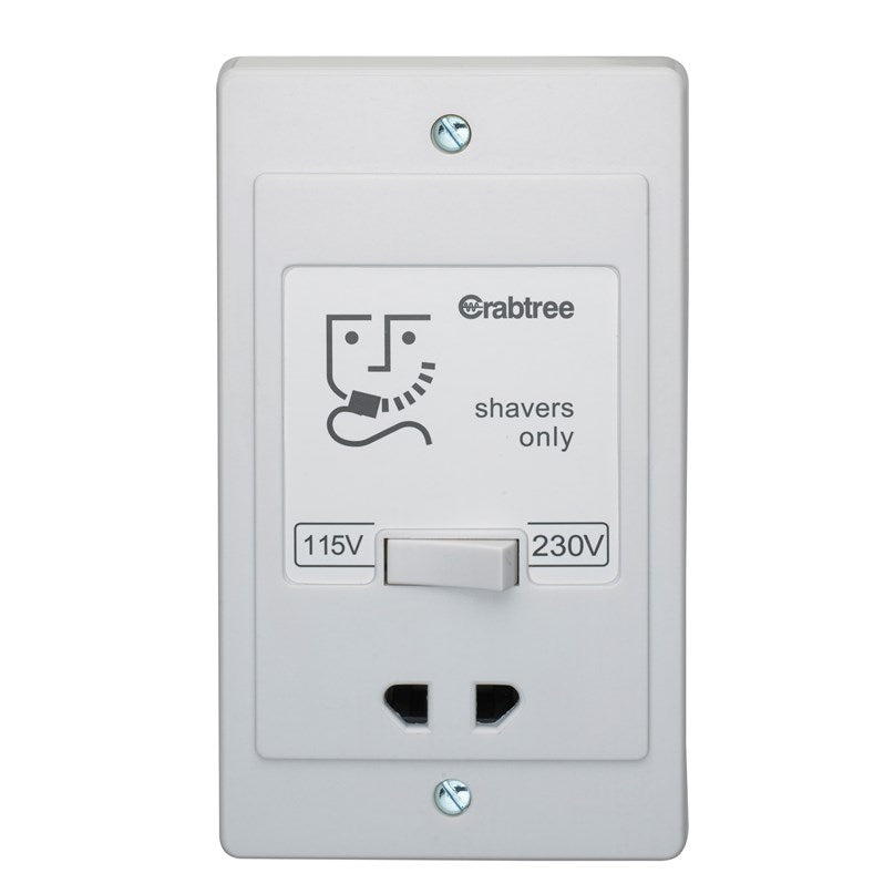 Crabtree 2400 110/240V Shaver Socket