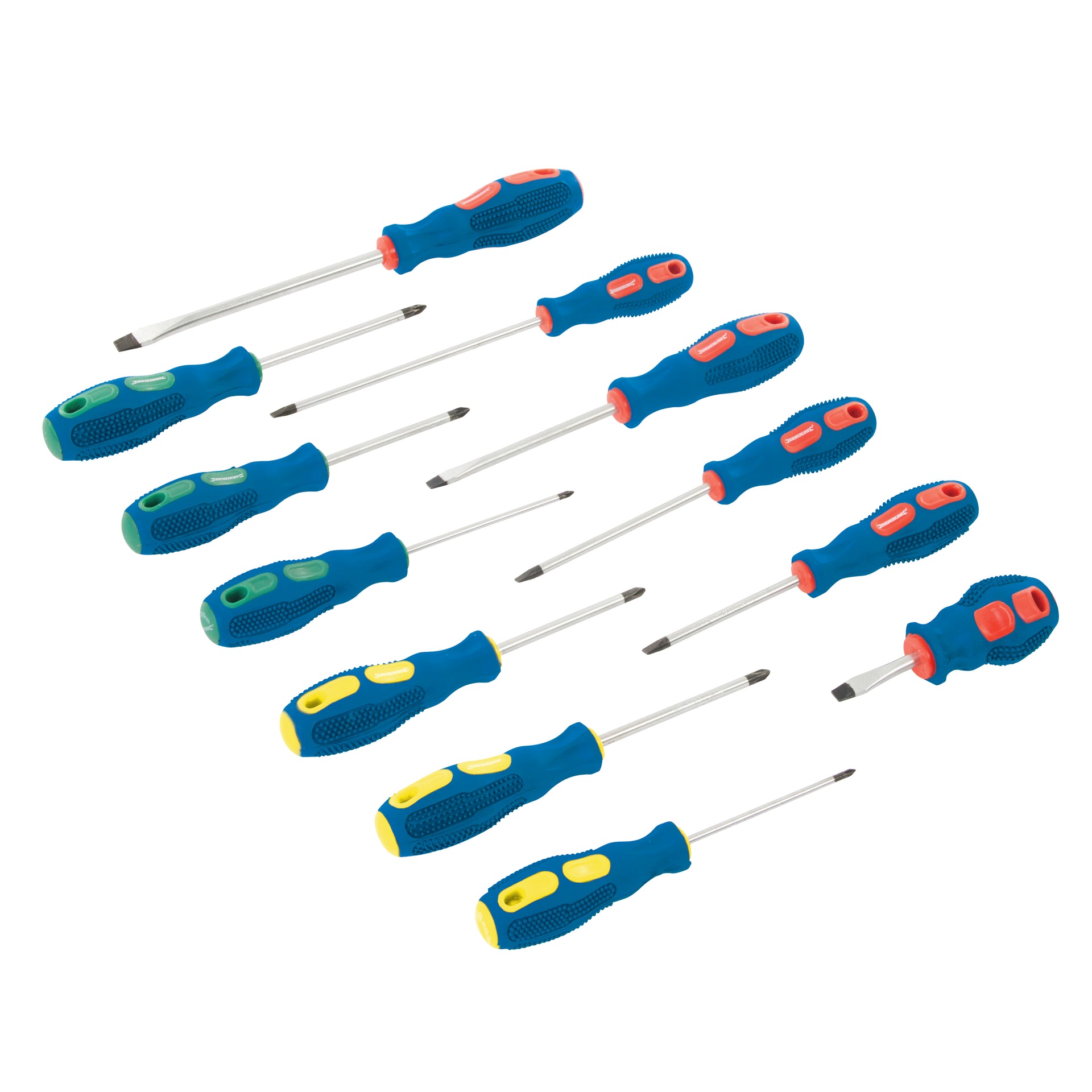 Silverline 248250 12pc General Purpose Soft Grip Screwdriver Set