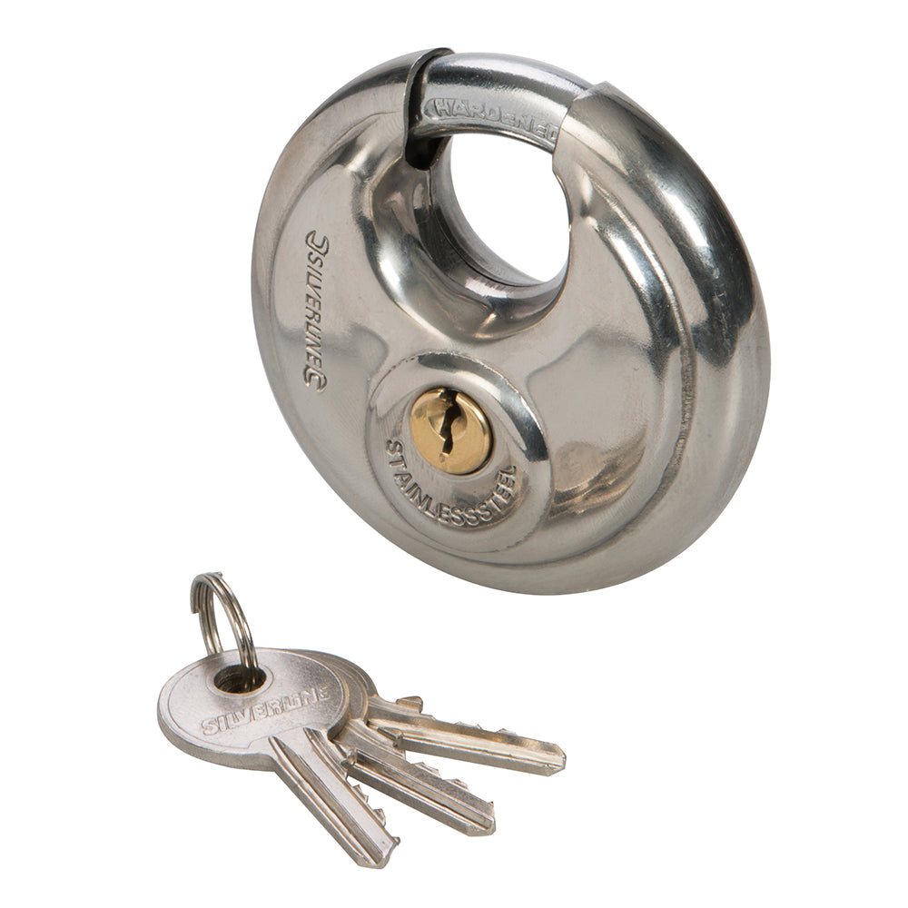 Silverline 292707 70mm Stainless Steel Disc Lock