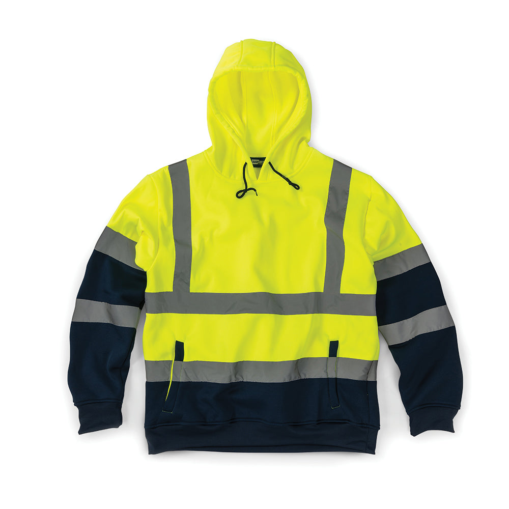 Tough Grit 294880 Hi-Vis 2-Tone Hoodie Yellow/Navy Size S