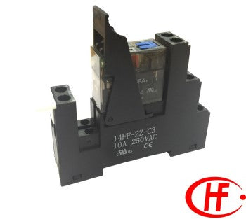 Switchtec 2RMTFL-110A Hongfa 8A DP Relay Interface Module With Lockable Test Button & LED 110V AC