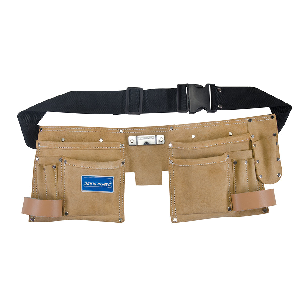 Silverline 395015 11 Pocket Double Pouch Tool Belt