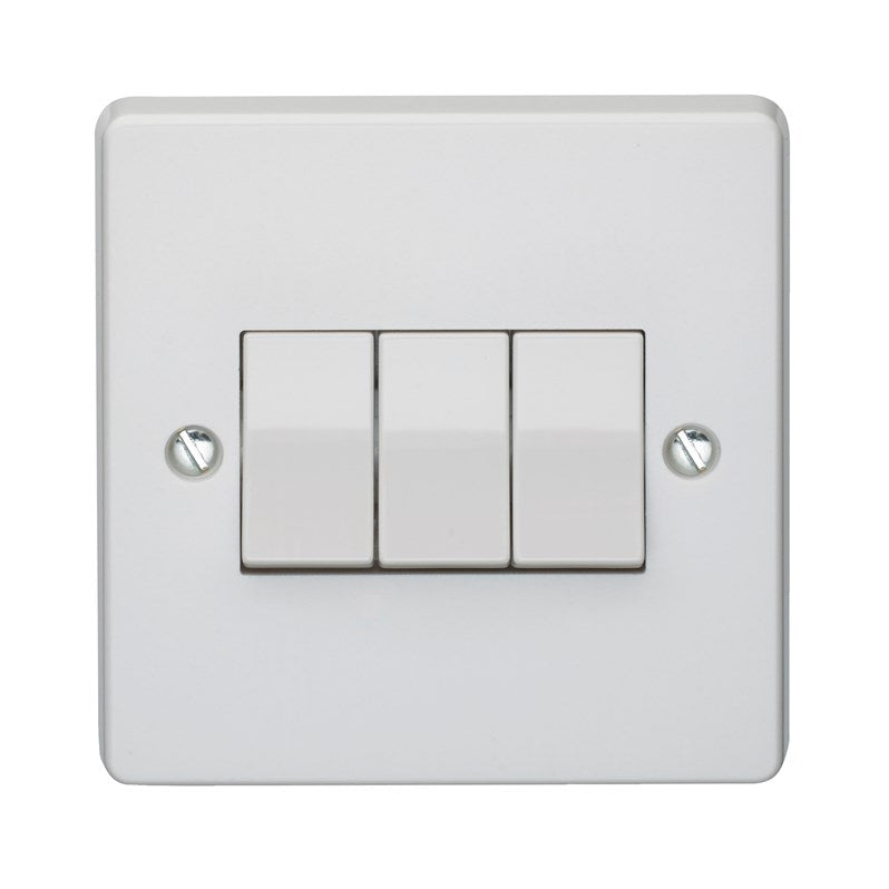 Crabtree 4173 3 Gang 2 Way Switch