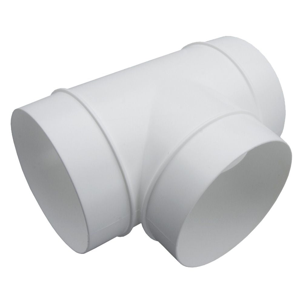 Manrose 44920 4'' PVC Ducting Tee Piece