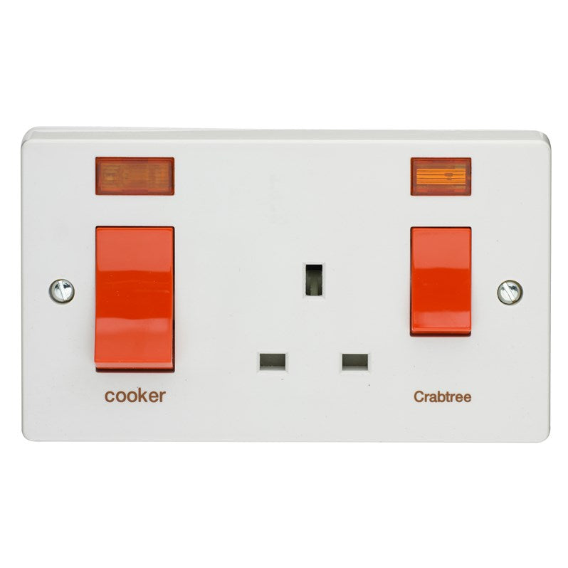 Crabtree 4521/31 45A Cooker Control Unit with Neon