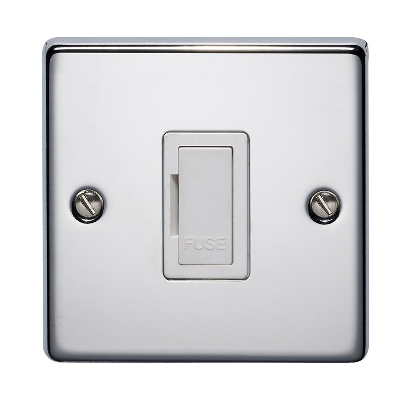 Crabtree 4831/HPC 13A Unswitched Spur Polished Chrome White Insert