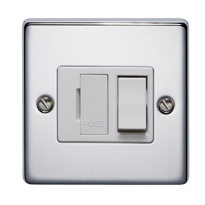 Crabtree 4832/HPC 13A Switched Spur Polished Chrome White Insert