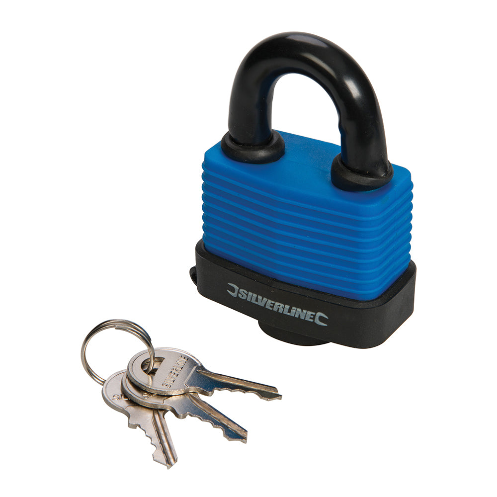 Silverline 196551 48mm Weather Resistant Padlock