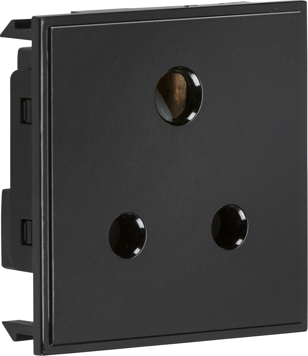 Euro 5AB 5A Socket Module Black