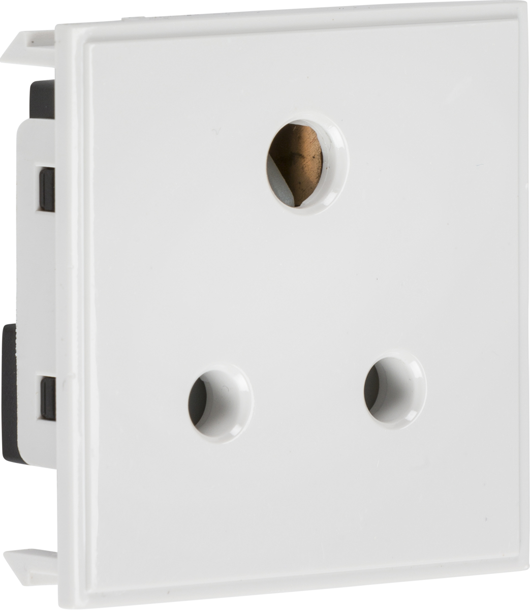 Euro 5AW 5A Socket Module White