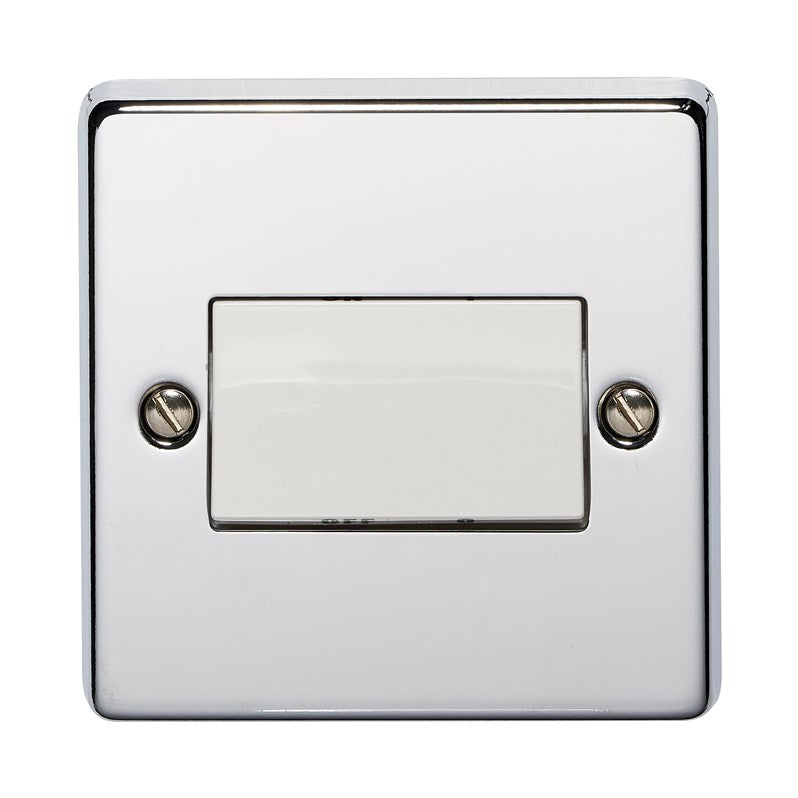 Crabtree 6017/HPC Fan Isolator Switch Polished Chrome White Insert