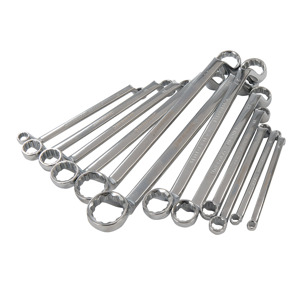 Silverline 627185 6-32mm Deep Offset Ring Spanners Set 12pc