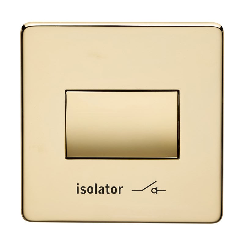 Crabtree 7017/PB Fan Isolator Switch Polished Brass