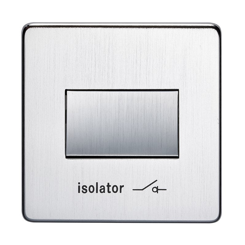 Crabtree 7017/SC Fan Isolator Switch Satin Chrome