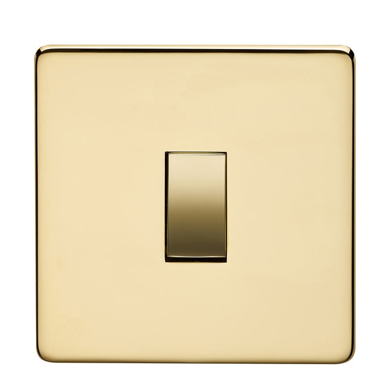 Crabtree 7175/PB 1 Gang Intermediate Switch Polished Brass