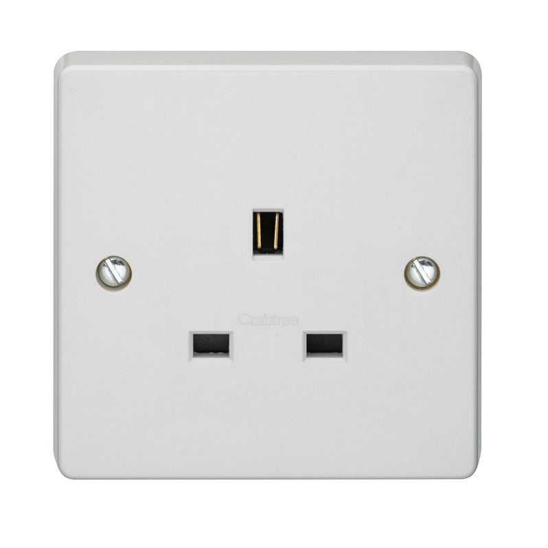 Crabtree 7255 1 Gang 13A Unswitched Socket