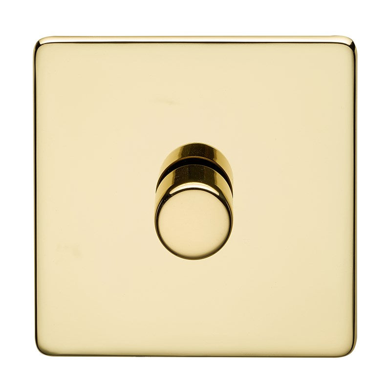 Crabtree 7250/D1PB 1 Gang 250W Dimmer Polished Brass