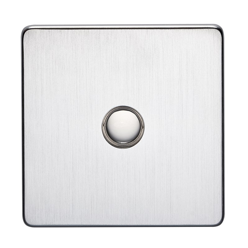 Crabtree 7400/TD1SC 1 Gang 400W Touch Dimmer Satin Chrome