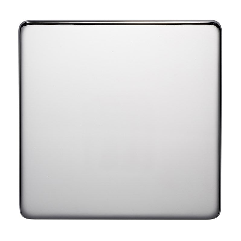 Crabtree 7775/HPC 1 Gang Blank Plate Polished Chrome