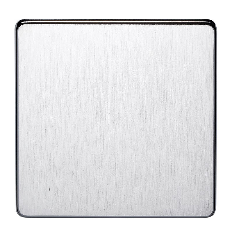 Crabtree 7775/SC 1 Gang Blank Plate Satin Chrome