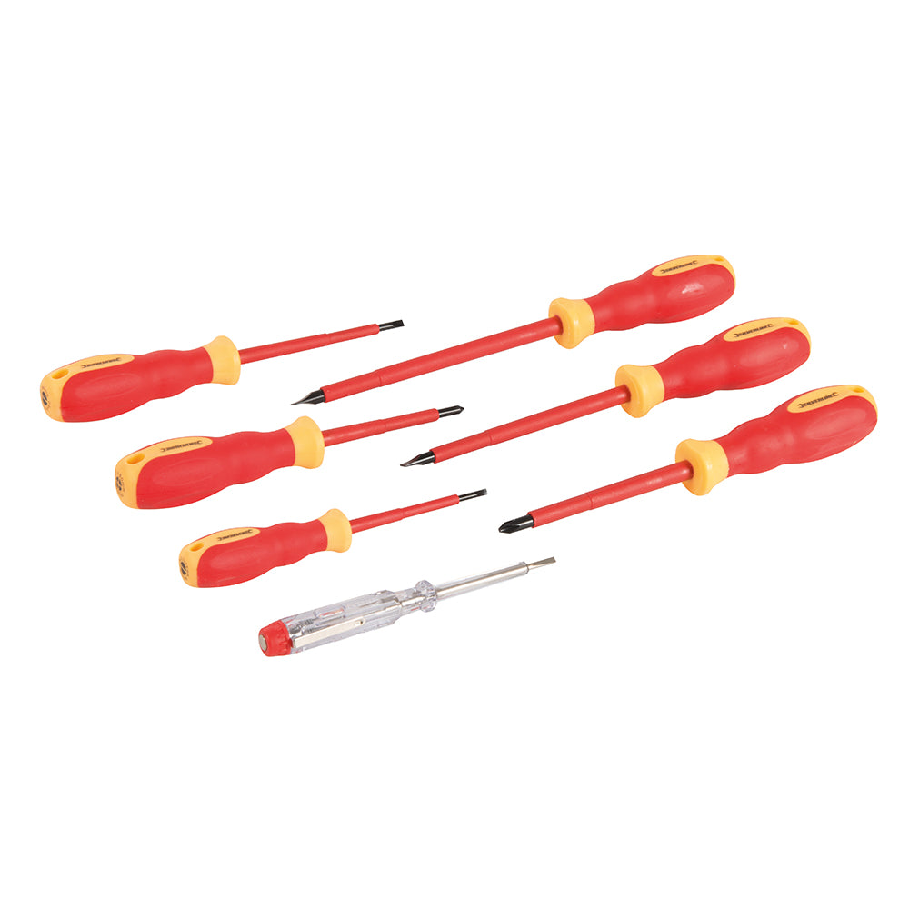 Silverline 928227 7pc VDE Soft Grip Screwdriver Set