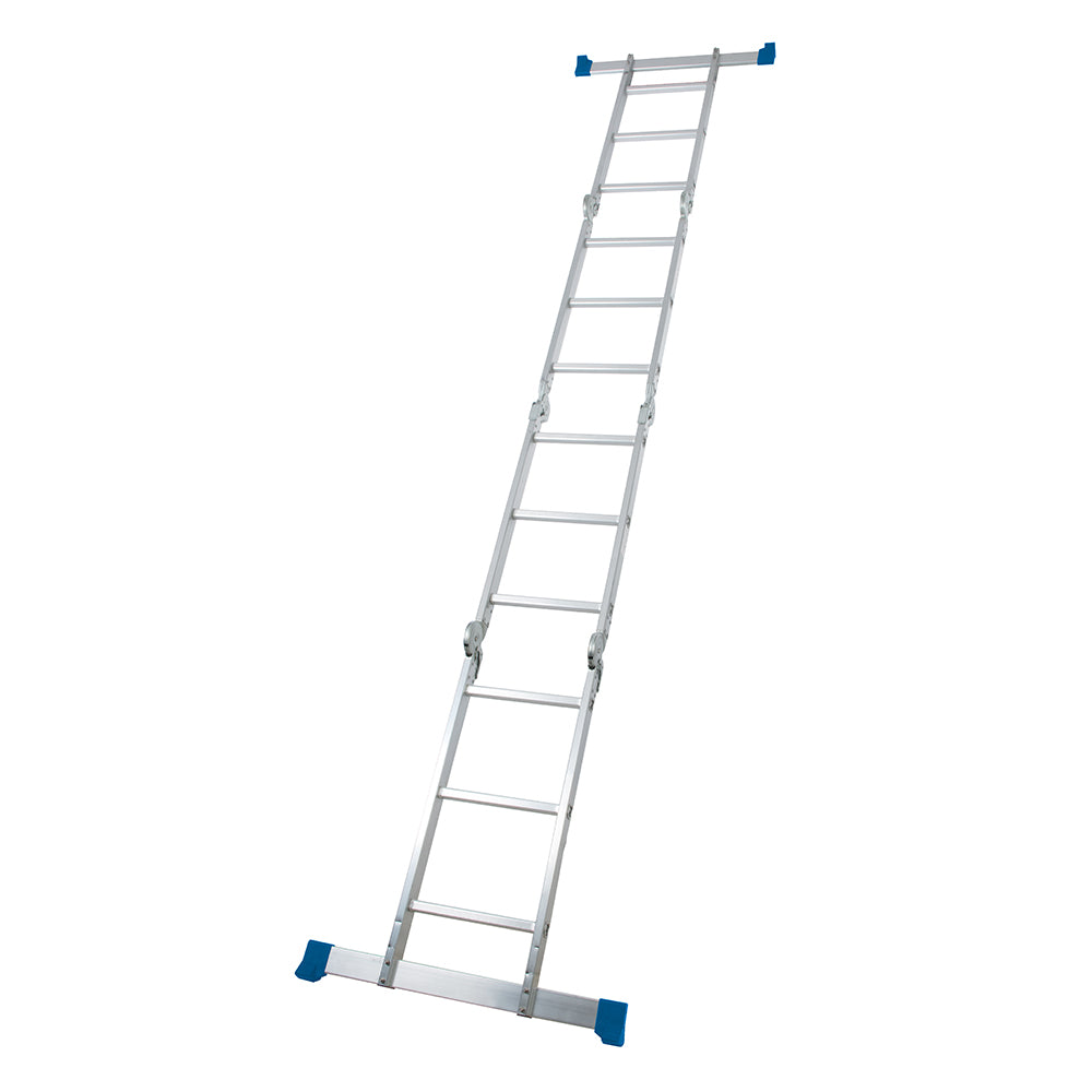 Silverline 953474 12 Tread Multipurpose Ladder with Platform 3.6m