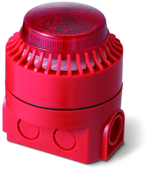 Switchtec AH-03127-BS SCL EN54 24V DC Red Multi Tone Sounder Beacon IP44