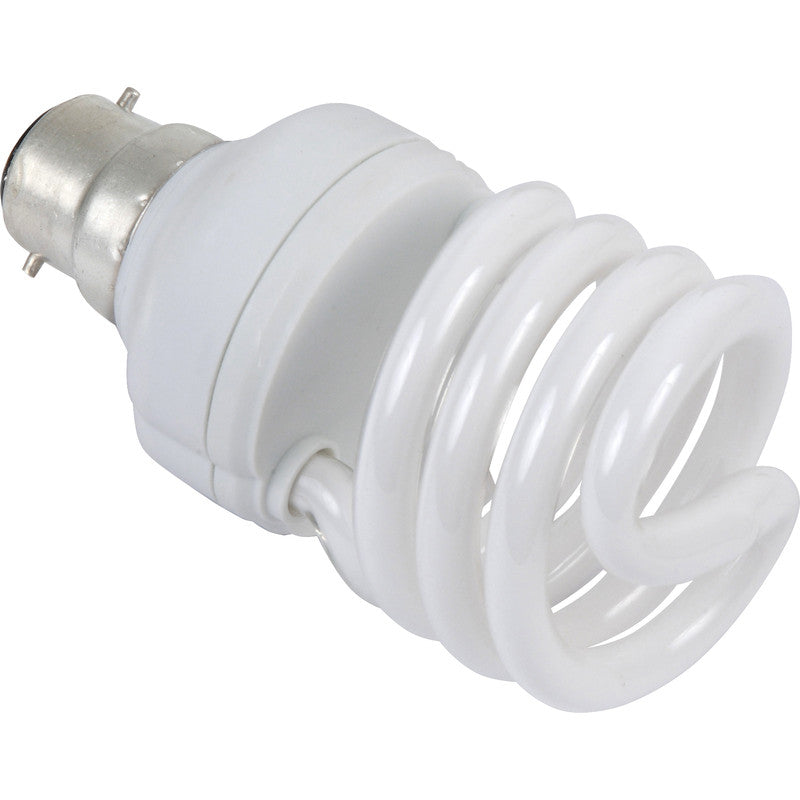 15W BC Compact Fluorescent Spiral