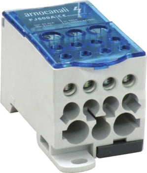 Switchtec BKB50012 Arnocanali 500A SP 12 Hole (2x 35mm, 5x 16mm, 4x 10mm) Distribution Block