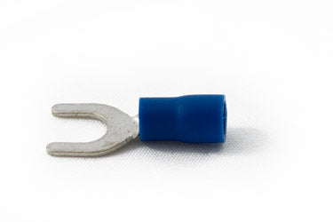 Partex BS64 6mm Blue Spade (Fork) Terminal (100)