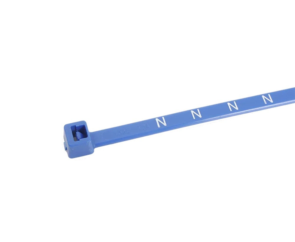 Term Tech TT200-BLUEN 200mm x 4.8mm Marked N Nylon Cable Ties Blue (100)