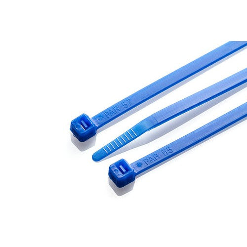 Partex HFC200BLU 200 x 4.8mm Blue Cable Ties (100)