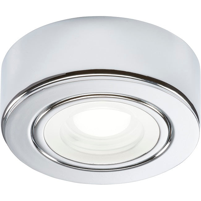 Knightsbridge CABCTC 2W CCT LED Round Cabinet Light Polished Chrome