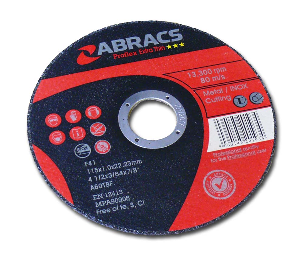 Deligo CDM45SS 115mm x 1mm Extra Thin Flat Metal Cutting Disc