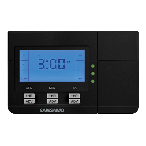 Sangamo CHPPR3B 3 Channel Programmer with Digital Display Black