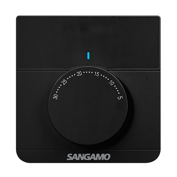 Sangamo CHPRSTATB Electronic Room Thermostat Black