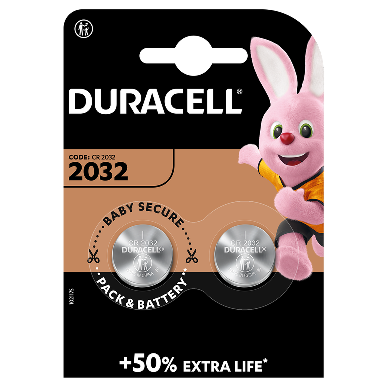 Duracell CR2032 3V Lithium Coin Cell Battery