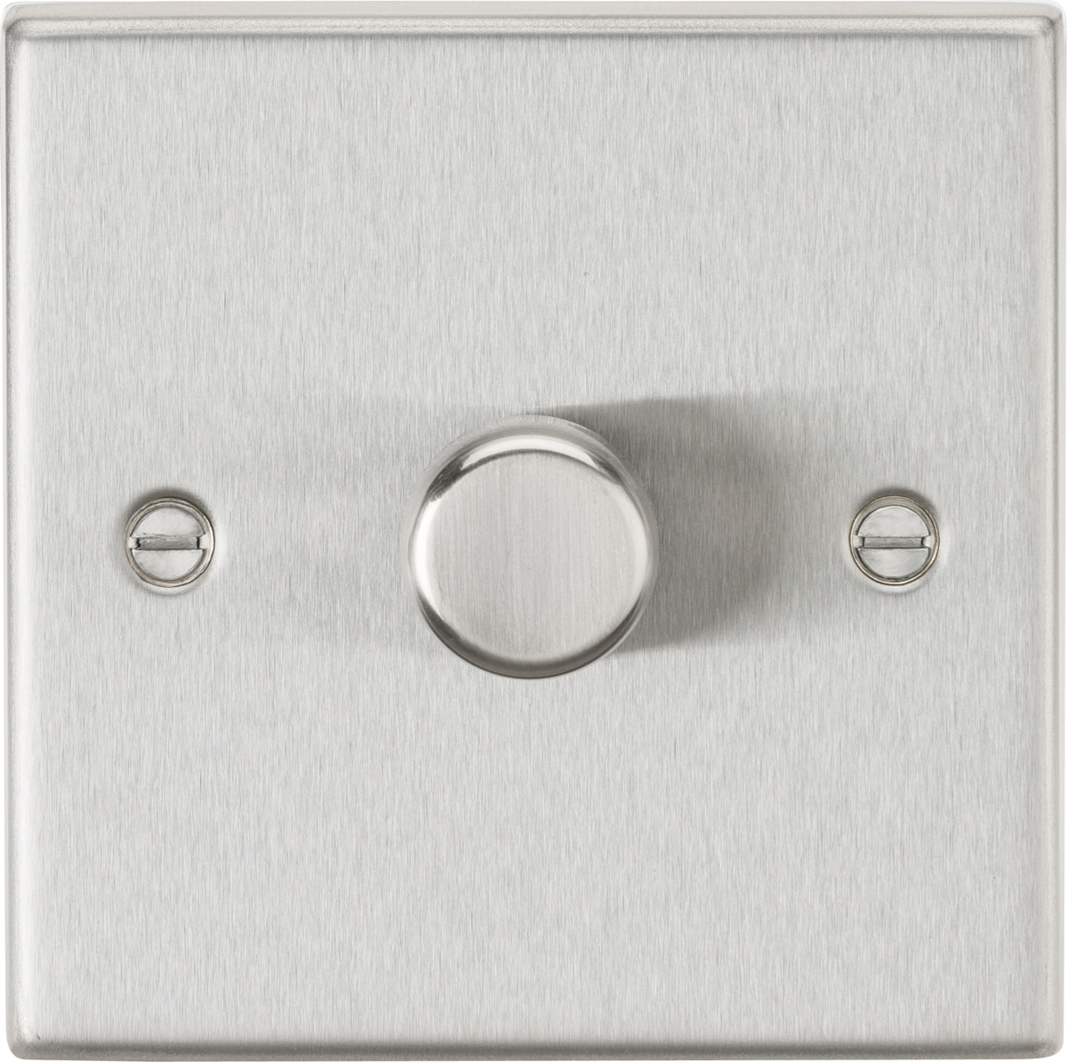 Knightsbridge CS2181BC 1 Gang 2 Way 200W Dimmer Brushed Chrome