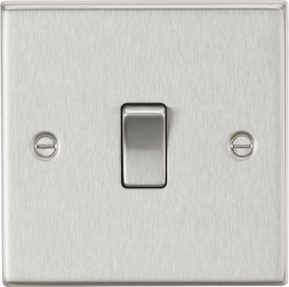 Knightsbridge CS834BC 1 Gang 20A DP Switch Brushed Chrome