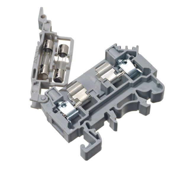 Europa CSFL4U 4mm Grey Din Rail 5 x 20 Fuse Terminal