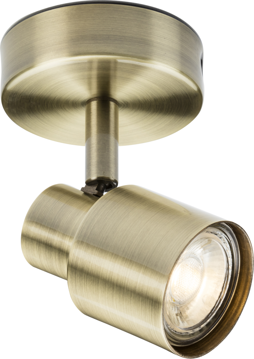 Knightsbridge CSP1AB GU10 Spotlight Antique Brass