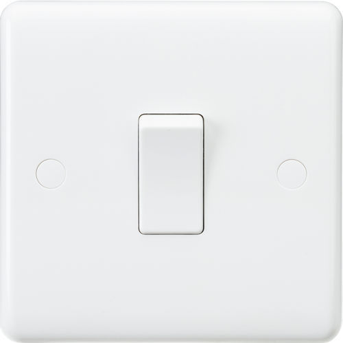 Knightsbridge CU1000 1 Gang 1 Way Switch White Moulded