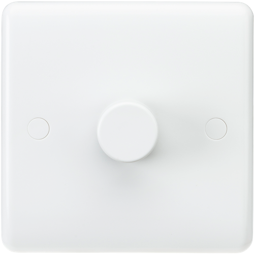 Knightsbridge CU2161 1 Gang 2 Way 100W LED Dimmer White Moulded