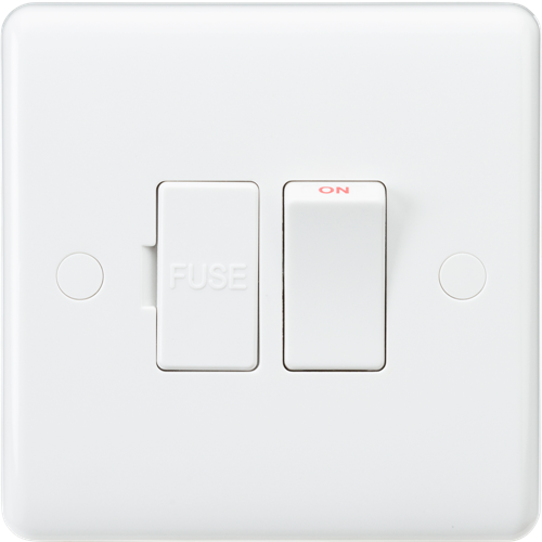 Knightsbridge CU6300F 13A DP Switched Spur with Flex Outlet White Moulded