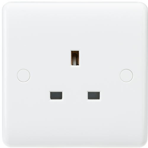 Knightsbridge CU7000U 1 Gang 13A Unswitched Socket White Moulded