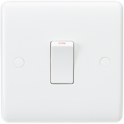 Knightsbridge CU8341 1 Gang 20A DP Switch White Moulded